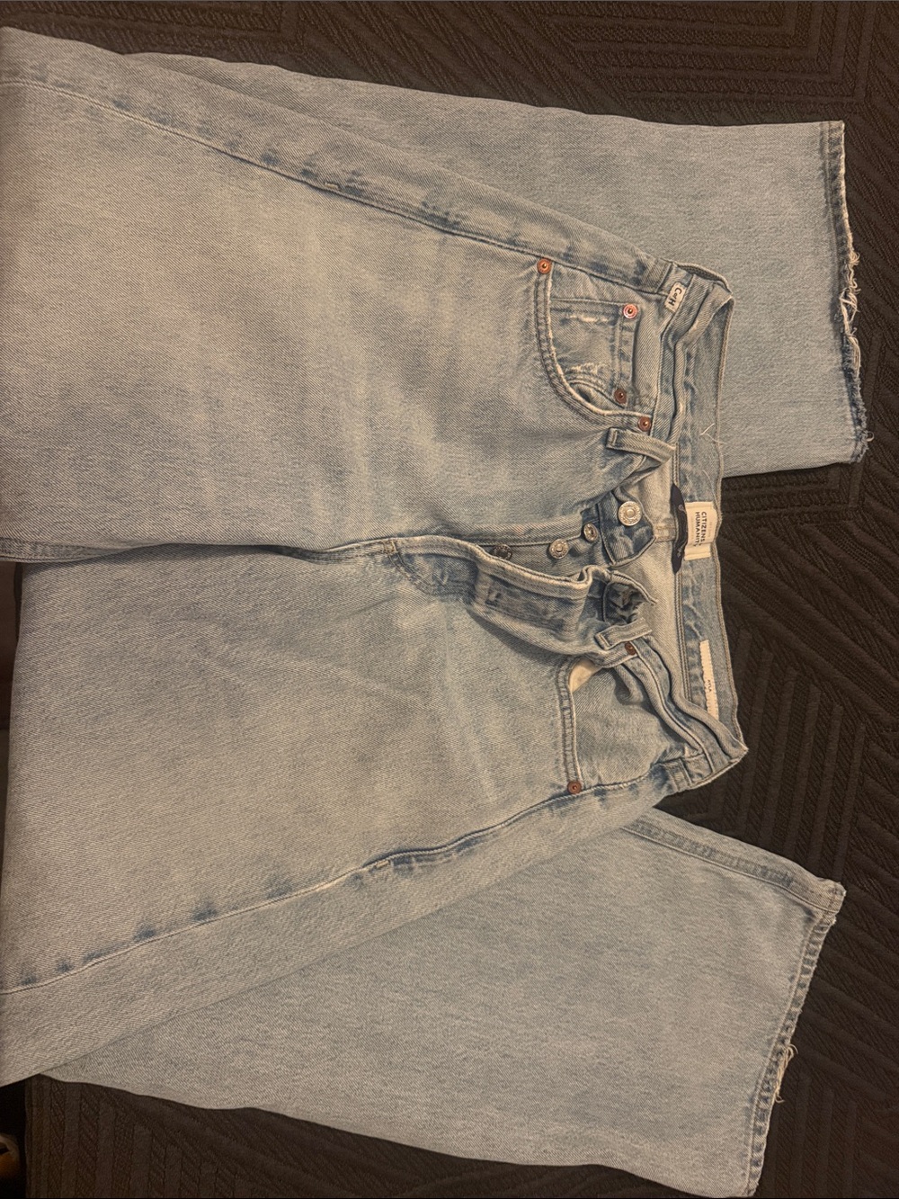 Citizens Of Humanity Ayla Light Blue Straight Leg Women's Jeans - Picture 5 of 11